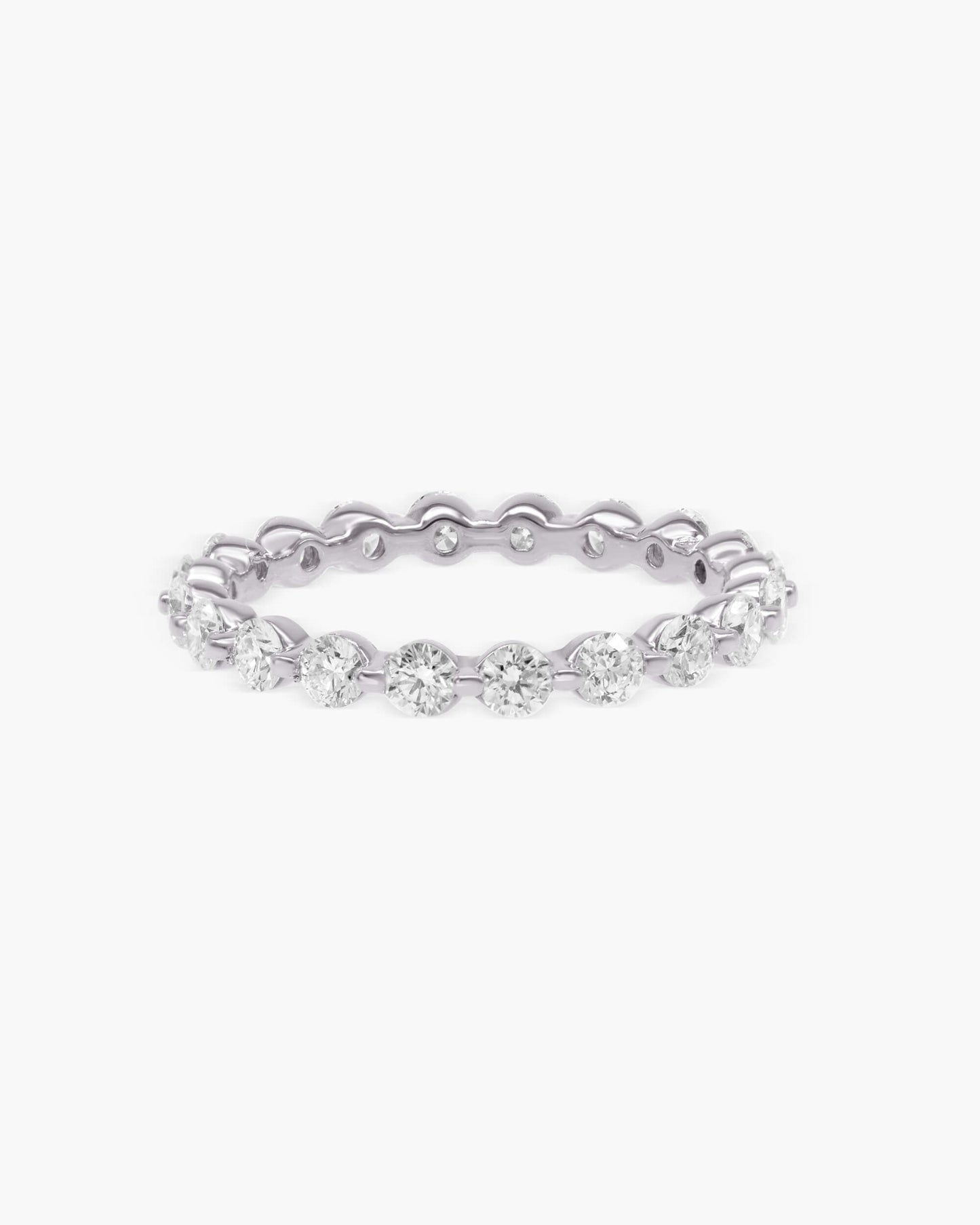 1.1ct Round EF- VVS Diamond Full Eternity Stackable Wedding Band