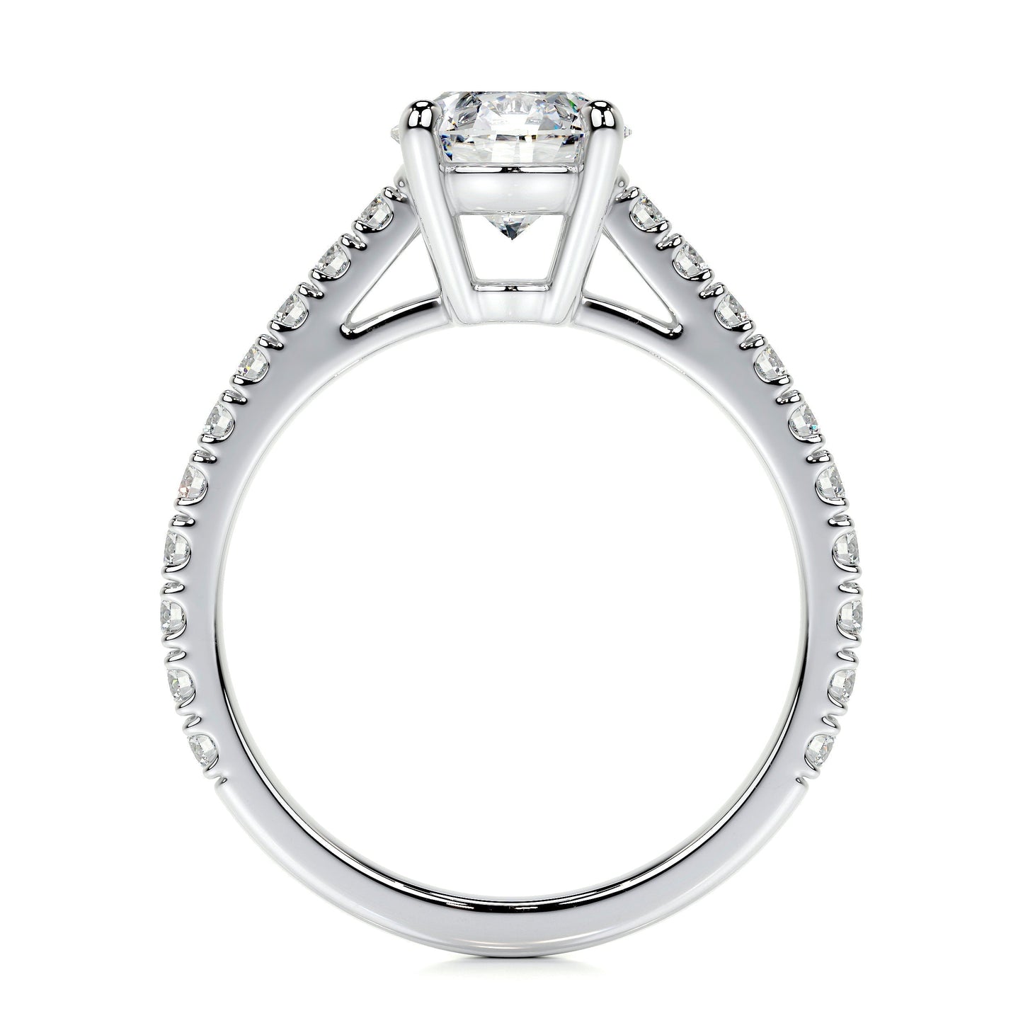 0.80 CT Round Solitaire CVD E/VS2 Diamond Engagement Ring