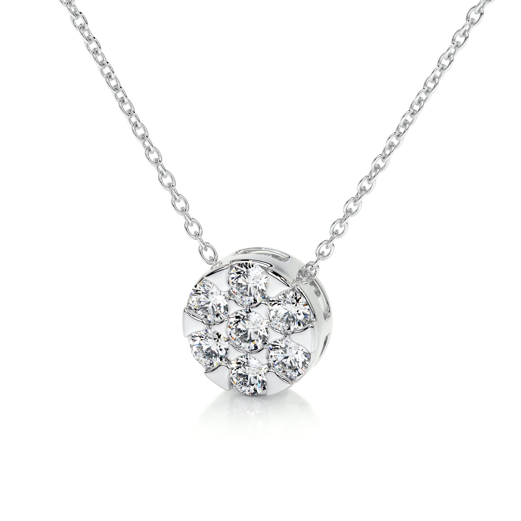 0.50 TCW Round CVD F/VS Diamond Necklace