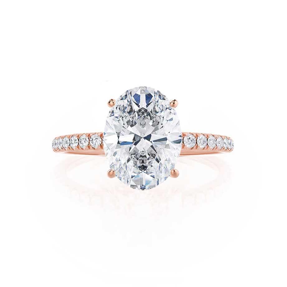 0.90 CT Oval Solitaire CVD E/VVS2 Diamond Engagement Ring