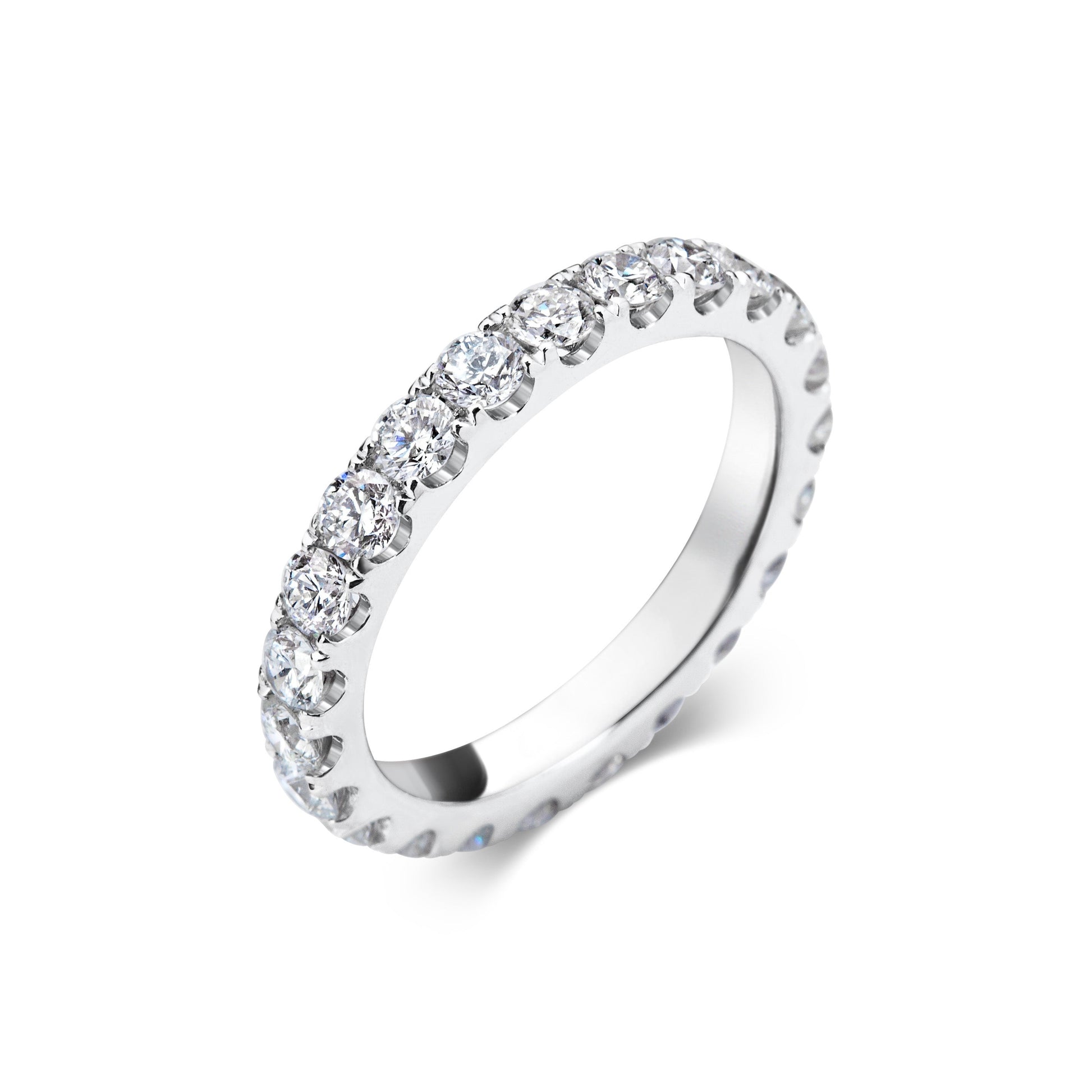 1.5 CT Round Full Eternity Wedding Band